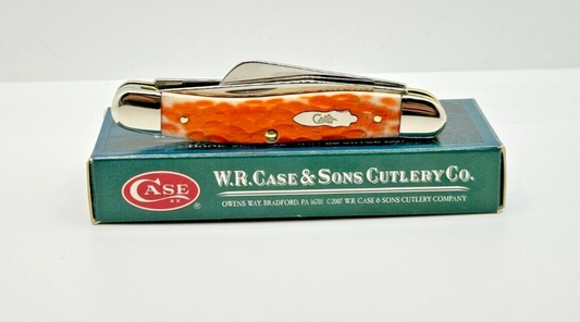 2007 Case XX Limited Edition XXI Salmon Medium Stockman 6318 1 of 3000