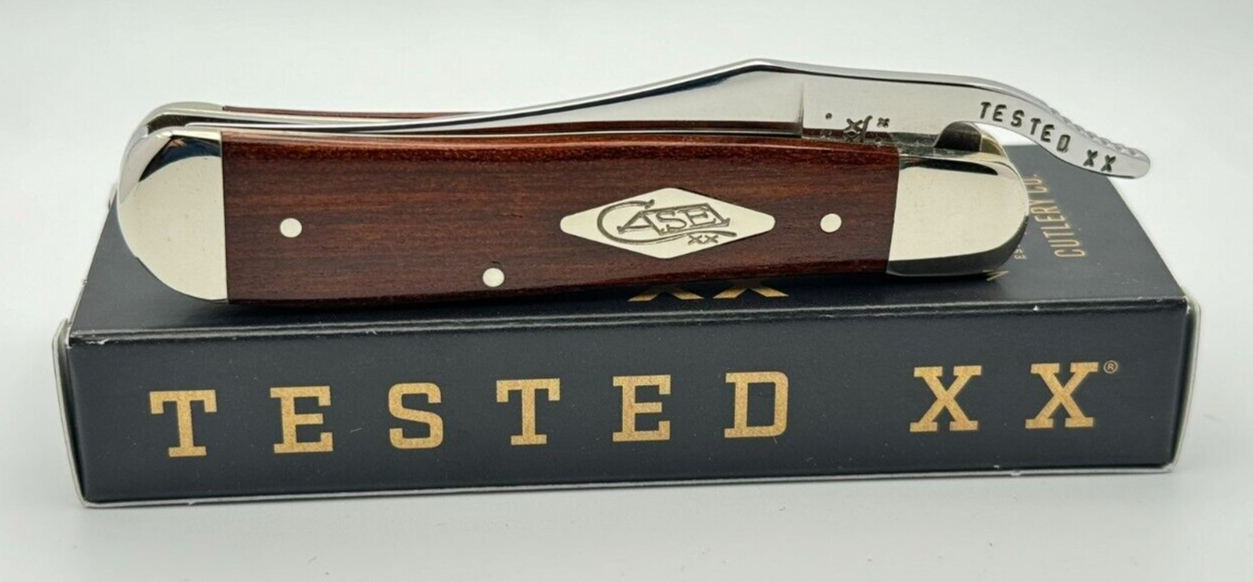 BEAUTIFUL 2000 CASE XX ROSEWOOD DIAMOND TENT SHIELD RUSSLOCK 71953L